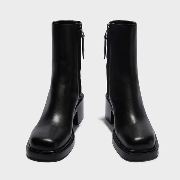 NWT Aeyde Black Teddy Boots 38 - Picture 12 of 14